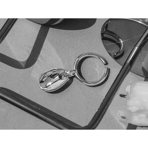 glass city korean minority design tide oval hang tag ring female hip hop advanced feeling adjustable, Silver
glass city korean minority design tide oval hang tag ring female hip hop advanced feeling adjustable, Silver