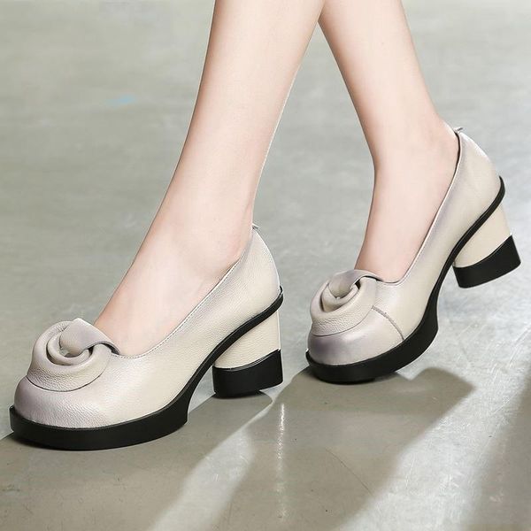 dress shoes alishinrey spring women pumps retro lady high heels slip on flower handmade genuine leather, Black
dress shoes alishinrey spring women pumps retro lady high heels slip on flower handmade genuine leather, Black