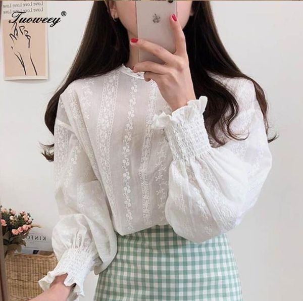 women's blouses & shirts women long sleeve linen cotton girls blouse plus size femme embroidery lace shirt spring casual white
women's blouses & shirts women long sleeve linen cotton girls blouse plus size femme embroidery lace shirt spring casual white