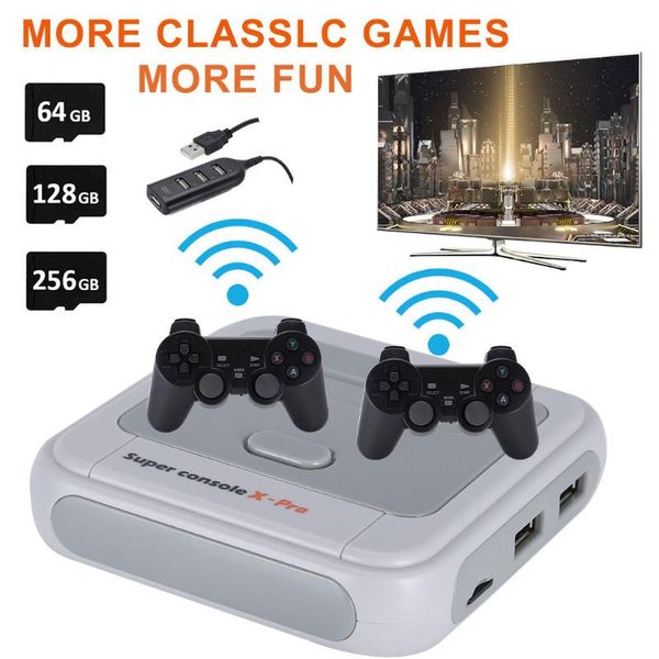 retro wifi super console x pro with 50000 games 2.4g wirelless controllers 4k hd tv video game consoles for psp/n64/dc/ps portable players
retro wifi super console x pro with 50000 games 2.4g wirelless controllers 4k hd tv video game consoles for psp/n64/dc/ps portable players