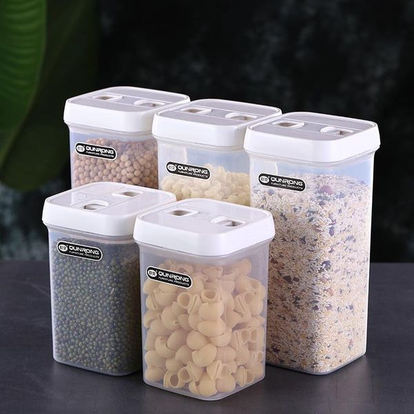 900/1400ml storage container jar plastic kitchen refrigerator box multigrain tank transparent sealed bottles & jars
900/1400ml storage container jar plastic kitchen refrigerator box multigrain tank transparent sealed bottles & jars