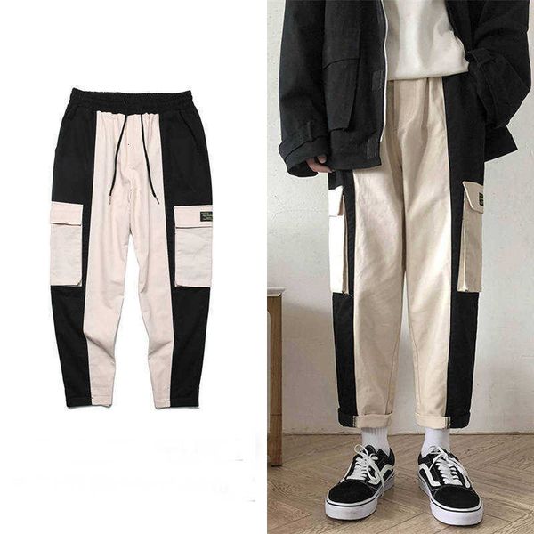 men's pants multi bolsos de carga harm basculador homens hip hop moda casual faixa calas hipster streetwear harajuku moletom beur, Black 
men's pants multi bolsos de carga harm basculador homens hip hop moda casual faixa calas hipster streetwear harajuku moletom beur, Black