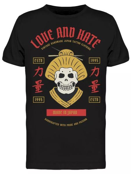 Geisha Skull Love And Hate Tee Men's -Image by Shutterstock, White;black
Geisha Skull Love And Hate Tee Men's -Image by Shutterstock, White;black