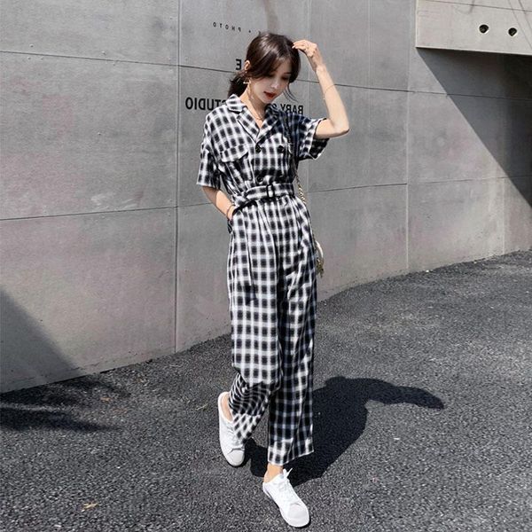 women's jumpsuits & rompers plaid jumpsuit for women 2021 casual long temperament womens personality wide leg, Black;white
women's jumpsuits & rompers plaid jumpsuit for women 2021 casual long temperament womens personality wide leg, Black;white