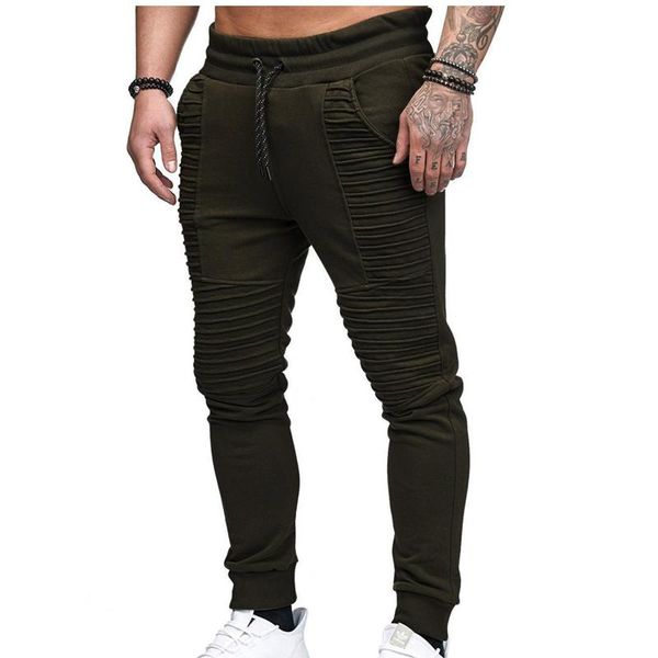 men's pants men fashion casual pleated jogger 2021 streetwear cargo drawstring trousers fitness gyms sweatpants, Black
men's pants men fashion casual pleated jogger 2021 streetwear cargo drawstring trousers fitness gyms sweatpants, Black