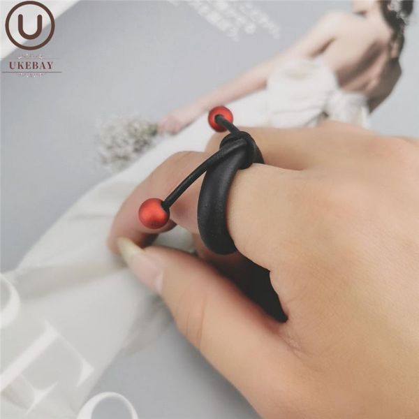 wedding rings ukebay red pearl elasticity rope ring finger for women rubber handmade jewelry fashion accessories gift, Slivery;golden
wedding rings ukebay red pearl elasticity rope ring finger for women rubber handmade jewelry fashion accessories gift, Slivery;golden