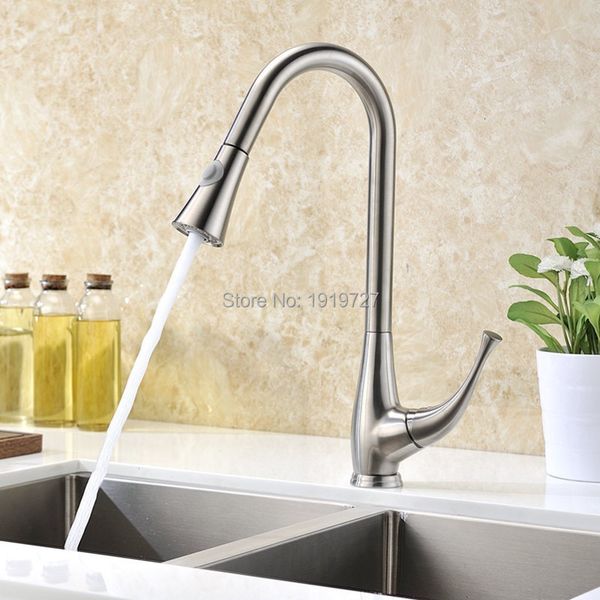 kitchen faucets brushed chrome nickel single handle pull out faucet , semi professional luxury zg2c
kitchen faucets brushed chrome nickel single handle pull out faucet , semi professional luxury zg2c