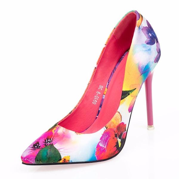 sweet high heels women ol shoes pointed toe shallow mouth women's pumps thin printing leather party floral dress, Black
sweet high heels women ol shoes pointed toe shallow mouth women's pumps thin printing leather party floral dress, Black