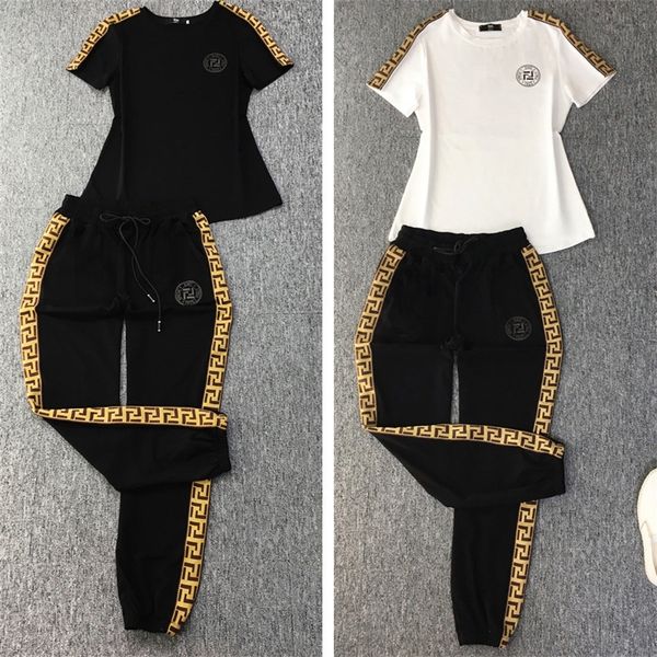 summer leisure pure cotton sportswear women's fashion short sleeve two-piece set european fashion, White
summer leisure pure cotton sportswear women's fashion short sleeve two-piece set european fashion, White