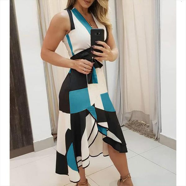 sleeveless leopard printed ruffles dress women tank summer fashion ol homewear high street club plus size dropshipping, White
sleeveless leopard printed ruffles dress women tank summer fashion ol homewear high street club plus size dropshipping, White