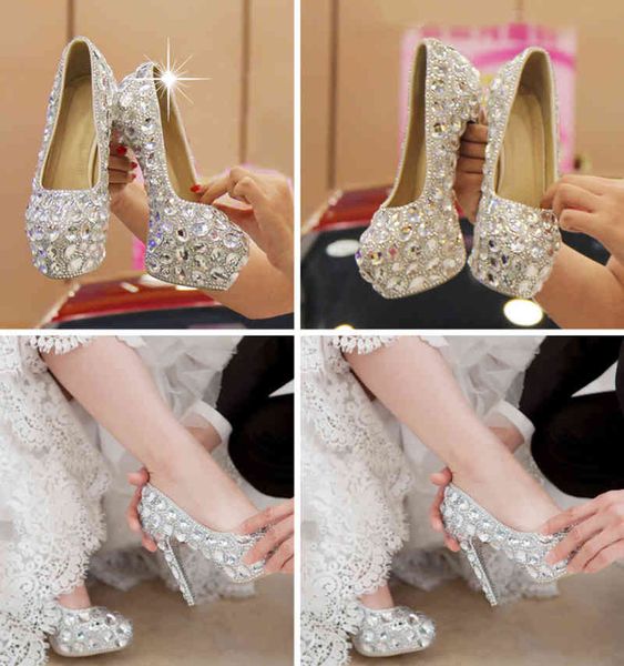 dress shoes cinderella crystal women heels for evening party glittering round toe custom silver rhinestone wedding pumps size 9 4c8c, Black
dress shoes cinderella crystal women heels for evening party glittering round toe custom silver rhinestone wedding pumps size 9 4c8c, Black