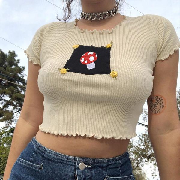 dropshopping frill y2k 90s short sleeve cropped tshirt ladies summer fashion basic t shirt women brwon cute tee streetwear women's t-sh, White
dropshopping frill y2k 90s short sleeve cropped tshirt ladies summer fashion basic t shirt women brwon cute tee streetwear women's t-sh, White