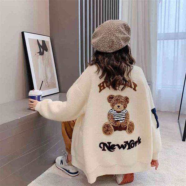 winter bear sweet zipper cardigan sweater women's loose knit thick pink 210812, White
winter bear sweet zipper cardigan sweater women's loose knit thick pink 210812, White