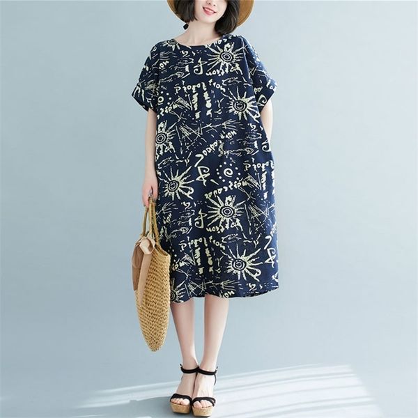 oversized women cotton linen casual dress new arrival summer simple style vintage print loose female long dresses s3788 210412, Black;gray
oversized women cotton linen casual dress new arrival summer simple style vintage print loose female long dresses s3788 210412, Black;gray