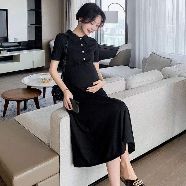 maternity dresses 649# clothes summer short sleeves turn down collar solid color fashion loose midi dress pregnant women, White
maternity dresses 649# clothes summer short sleeves turn down collar solid color fashion loose midi dress pregnant women, White