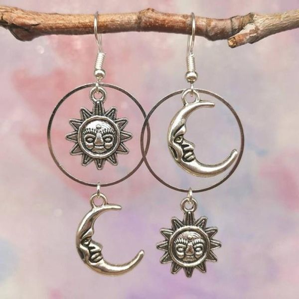 dangle & chandelier cute sun and moon witch asymmetrical celestial earrings party gift for women girl punk hoop jewelry, Silver
dangle & chandelier cute sun and moon witch asymmetrical celestial earrings party gift for women girl punk hoop jewelry, Silver
