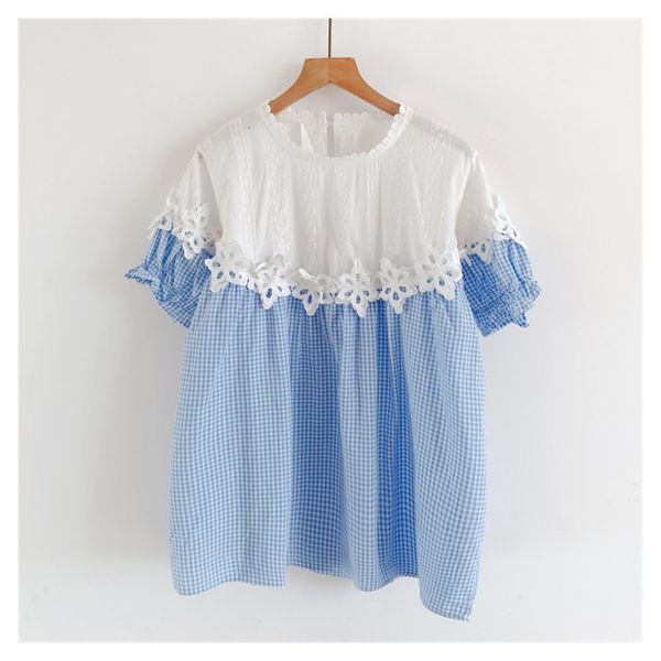 women's blouses & shirts lamtrip sweet lace hollow out floral plaid patchwork sleeve shirt mori girl 2021 summer 1z6c, White
women's blouses & shirts lamtrip sweet lace hollow out floral plaid patchwork sleeve shirt mori girl 2021 summer 1z6c, White