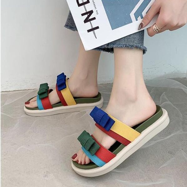 slippers cosmagic 2021 summer women bowknot slipper fashion beach outside platform rubber sole slide shoe, Black
slippers cosmagic 2021 summer women bowknot slipper fashion beach outside platform rubber sole slide shoe, Black