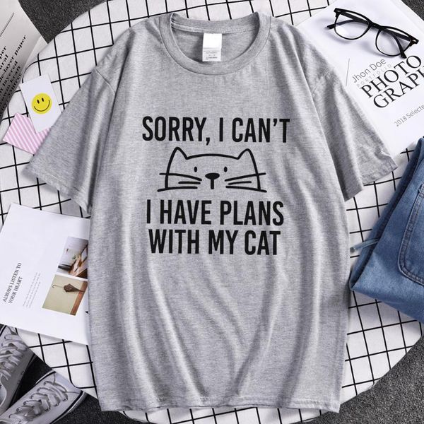 men's t-shirts sorry ,i can't i have plans with my cat print female t shirts home summer t-shirt sport cool travering women, White;black
men's t-shirts sorry ,i can't i have plans with my cat print female t shirts home summer t-shirt sport cool travering women, White;black