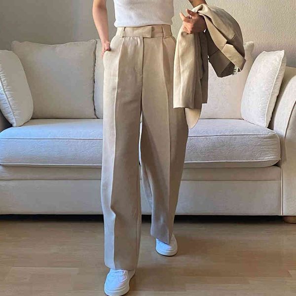 spring summer llose pants women's straight leg pants female all-match solid color fashion casual pants office lady 210514, Black;white
spring summer llose pants women's straight leg pants female all-match solid color fashion casual pants office lady 210514, Black;white