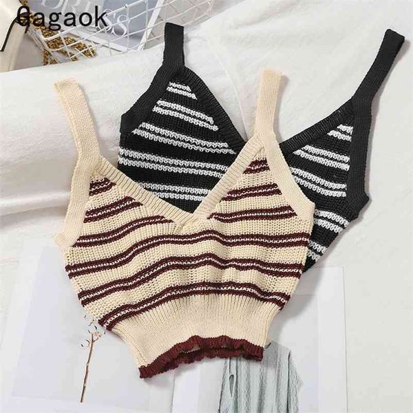 women & club short knit sweater camis spring autumn v neck striped camisole slim wild outwear crop k4157 210531, White
women & club short knit sweater camis spring autumn v neck striped camisole slim wild outwear crop k4157 210531, White