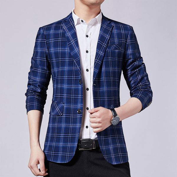 men's suits & blazers new slim fit fashion stripe jackets for smart casual blue grey blazer korean 4x6d, White;black
men's suits & blazers new slim fit fashion stripe jackets for smart casual blue grey blazer korean 4x6d, White;black