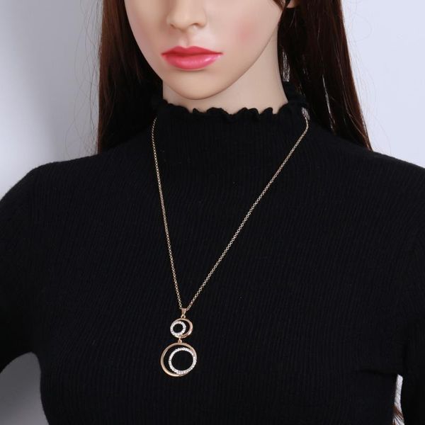 pendant necklaces gold crystal multi-circles necklace & charm sun and moon for women fashion jewelry christmas gift wholesale, Silver
pendant necklaces gold crystal multi-circles necklace & charm sun and moon for women fashion jewelry christmas gift wholesale, Silver