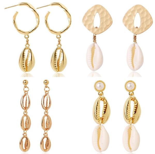 stud exaggerated conch shell earrings trend marine alloy natural women's jewelry, Golden;silver
stud exaggerated conch shell earrings trend marine alloy natural women's jewelry, Golden;silver