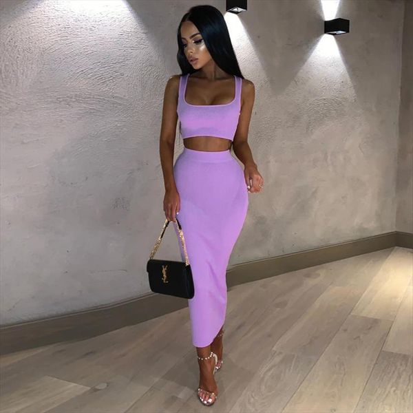 night club summer style womens tracksuits spaghetti strap long skirt 10 color two piece women set fashion designer, Gray
night club summer style womens tracksuits spaghetti strap long skirt 10 color two piece women set fashion designer, Gray