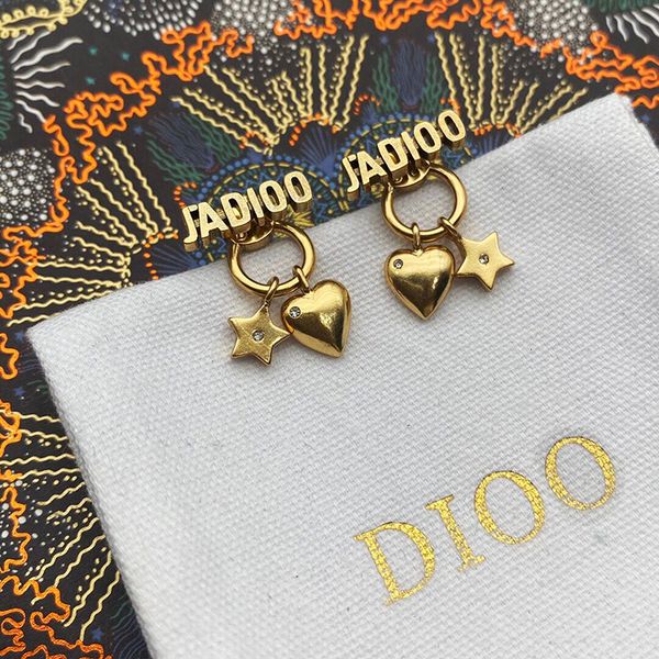 cuff stud earrings d family star love letter brass material wind same type di female, Golden
cuff stud earrings d family star love letter brass material wind same type di female, Golden