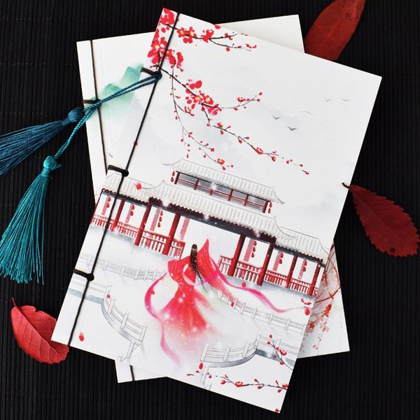 notepads chinese style color page literature and art thread-bound notebook stationery creative tassel retro handmade diary book, Purple;pink
notepads chinese style color page literature and art thread-bound notebook stationery creative tassel retro handmade diary book, Purple;pink