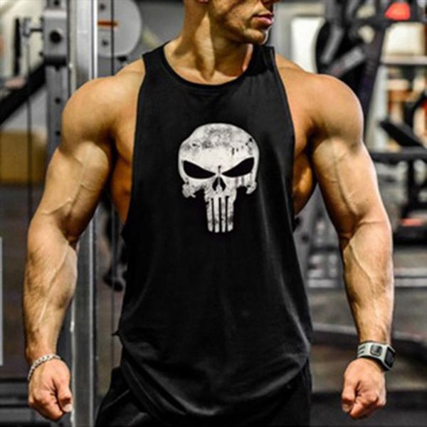 men sleeveless gym singlet loose vest bodybuilding fitness fashion stringer casual print tank for summer d88, White;black
men sleeveless gym singlet loose vest bodybuilding fitness fashion stringer casual print tank for summer d88, White;black