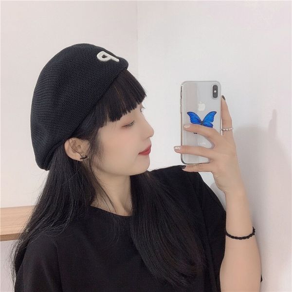 net red beret women's summer thin reverse wear forward designer letter simple duckbill hat autumn winter, Blue;gray
net red beret women's summer thin reverse wear forward designer letter simple duckbill hat autumn winter, Blue;gray