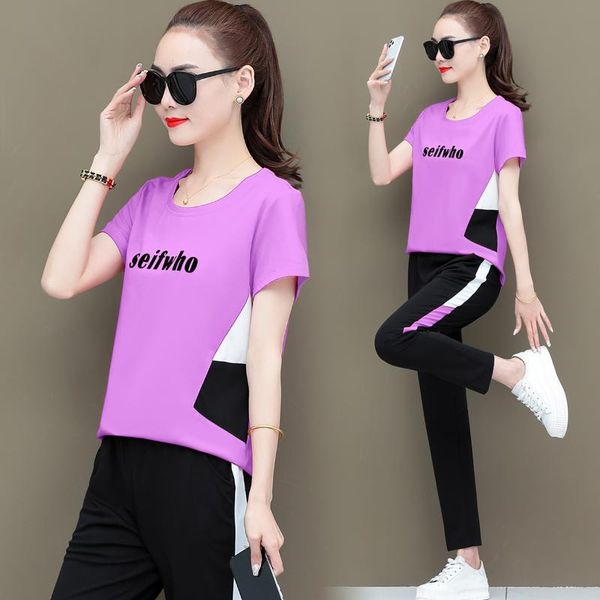 plus size tracksuits stitching 2 piece set women sports running long pants suit red pueple pink blue clothing, Black
plus size tracksuits stitching 2 piece set women sports running long pants suit red pueple pink blue clothing, Black
