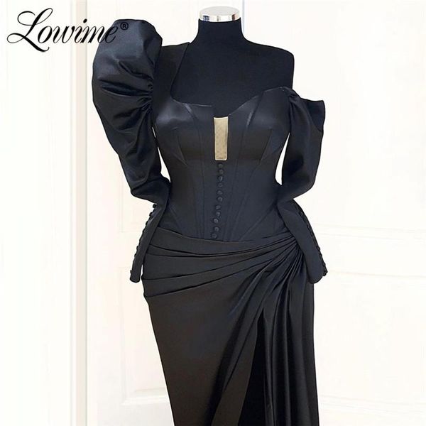dubai arabic black long mermaid evening dresses 2021 sleeves celebrity party dress vestidos formales satin prom robes, White;black
dubai arabic black long mermaid evening dresses 2021 sleeves celebrity party dress vestidos formales satin prom robes, White;black