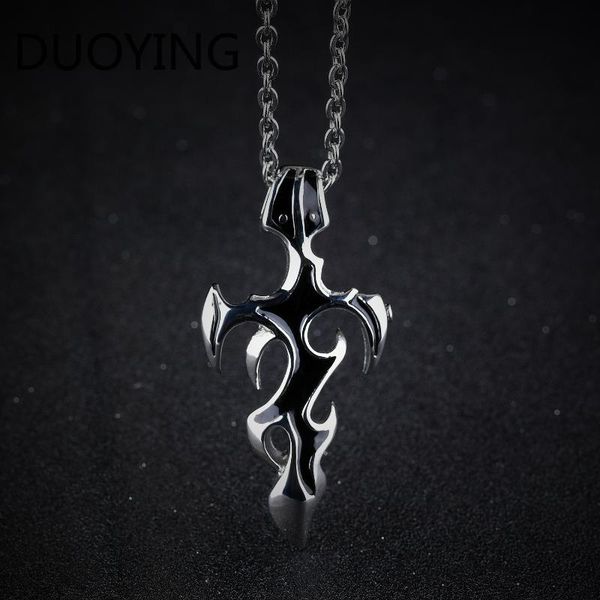 pendant necklaces duoying wholesale necklace titanium steel creative cross pendent stainless personality men's jewelry, Silver
pendant necklaces duoying wholesale necklace titanium steel creative cross pendent stainless personality men's jewelry, Silver