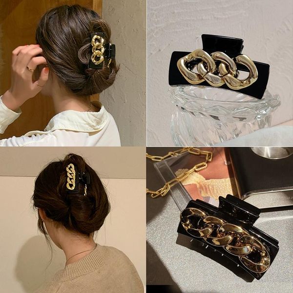 hair clips & barrettes korean pearl geometric claw for women girl crab hairgrips simple hollow clip trendy bath accessories, Golden;silver 
hair clips & barrettes korean pearl geometric claw for women girl crab hairgrips simple hollow clip trendy bath accessories, Golden;silver