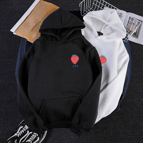 women's hoodies & sweatshirts fleece strawberry print drawstring long sleeve female hooded sweatshirt 2021 autumn sweet pullover couple, Black
women's hoodies & sweatshirts fleece strawberry print drawstring long sleeve female hooded sweatshirt 2021 autumn sweet pullover couple, Black
