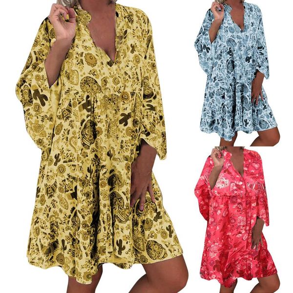 casual dresses women's autumn fashion dress all-match printing button long-sleeved shirt loose v-neck holiday 2021, Black;gray
casual dresses women's autumn fashion dress all-match printing button long-sleeved shirt loose v-neck holiday 2021, Black;gray