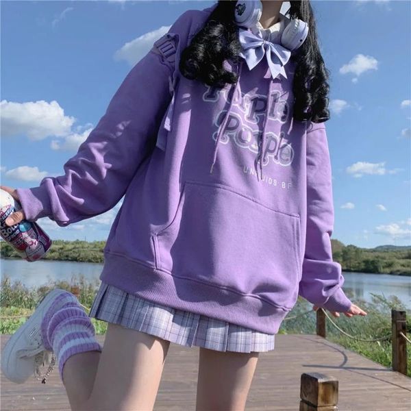 women's hoodies & sweatshirts autumn winter oversized women korean casual loose thickening college style soft japanese harajuku kawaii, Black
women's hoodies & sweatshirts autumn winter oversized women korean casual loose thickening college style soft japanese harajuku kawaii, Black