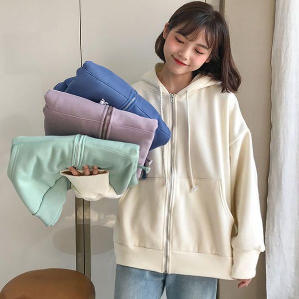 women's hoodies & sweatshirts women harajuku casual loose solid color streetwear oversize kawaii clothing korean style female, Black
women's hoodies & sweatshirts women harajuku casual loose solid color streetwear oversize kawaii clothing korean style female, Black