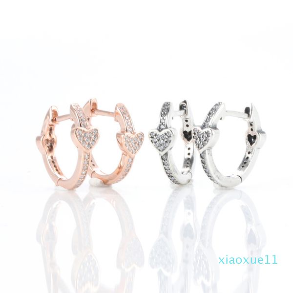 authentic 925 sterling silver heart stud earring original box for pandora alluring hearts hoop earrings, Golden;silver
authentic 925 sterling silver heart stud earring original box for pandora alluring hearts hoop earrings, Golden;silver