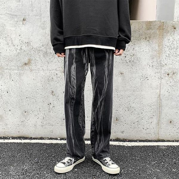 men's jeans spring tie dyed denim pants loose korean student straight tube fashion wide leg brand casual, Blue
men's jeans spring tie dyed denim pants loose korean student straight tube fashion wide leg brand casual, Blue