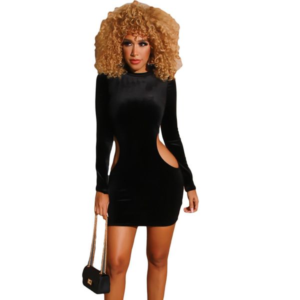 winter velvet party dress women o neck hollow out bodycon mini dress long sleeve black sheath autumn elegant club dress, Black;white
winter velvet party dress women o neck hollow out bodycon mini dress long sleeve black sheath autumn elegant club dress, Black;white