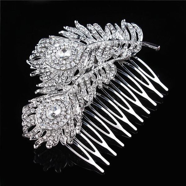 hair clips & barrettes bridal accessories wedding comb rhinestone crystal peacock feathers bridesmaid jewelry, Golden;silver
hair clips & barrettes bridal accessories wedding comb rhinestone crystal peacock feathers bridesmaid jewelry, Golden;silver