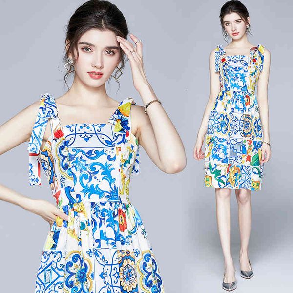 casual dresses fashion runway summer 2021 new women's bow spaghetti strap backless blue and white porcelain floral print mini wz2e, Black;gray
casual dresses fashion runway summer 2021 new women's bow spaghetti strap backless blue and white porcelain floral print mini wz2e, Black;gray