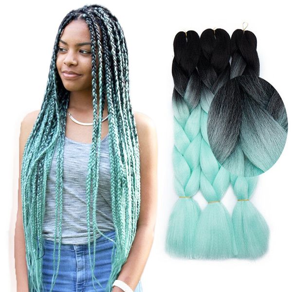 gradually dirty chemical fiber big animation cosplay wig gradual change color braid, Black
gradually dirty chemical fiber big animation cosplay wig gradual change color braid, Black