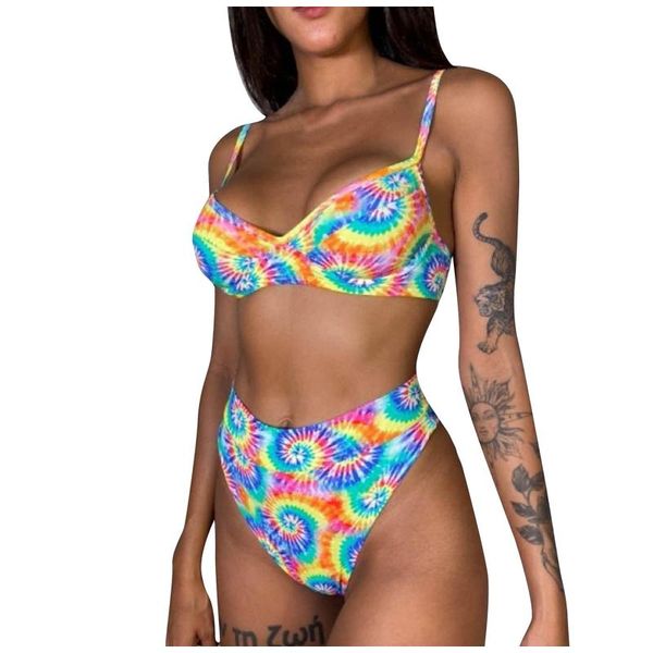 women's swimwear 2021 swimsuit women push up bathing suit summer fashion printed v-neck halter bikini beach bandage set, White;black
women's swimwear 2021 swimsuit women push up bathing suit summer fashion printed v-neck halter bikini beach bandage set, White;black