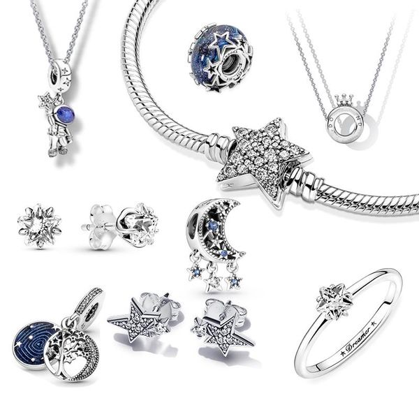 hoop & huggie 2021 galaxy series starry sky charm beads fit bracelet diy movie character jewelry making for girls women, Golden;silver
hoop & huggie 2021 galaxy series starry sky charm beads fit bracelet diy movie character jewelry making for girls women, Golden;silver