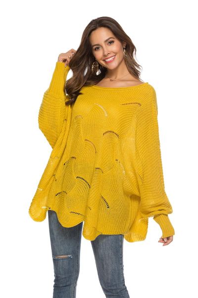 women's sweaters winter girl women knitted pullovers sweater shirts batwing sleeve knitwear casual loose jumper, White;black
women's sweaters winter girl women knitted pullovers sweater shirts batwing sleeve knitwear casual loose jumper, White;black